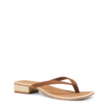 Barty Small Heel Sandal - Cognac