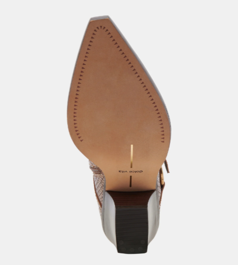 Rave Saddle Embossed Bootie