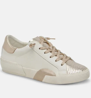 Zina Sneaker - White/Gold