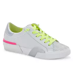 Zina Neon Multi Leather Sneaker - 6.5