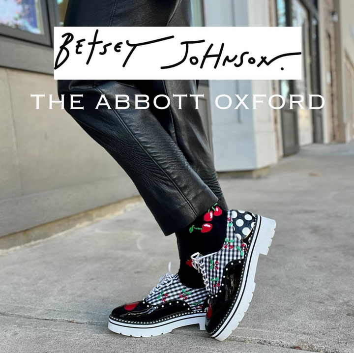 Abbott Oxford- Blk/Wht/Multi - 6.5