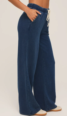 Hunter Knit Denim Pant- Indigo