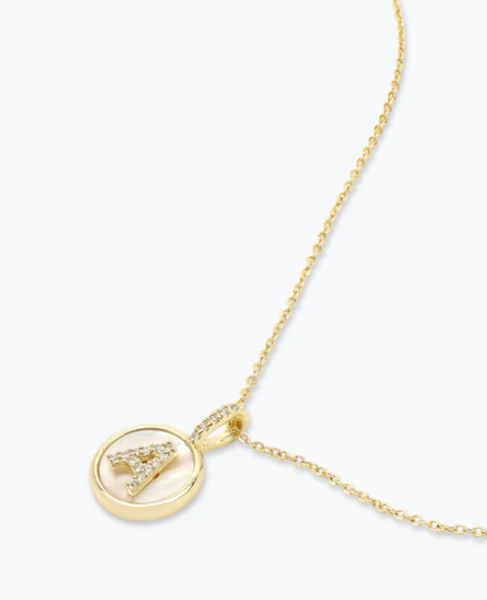 A Baby Love Letters Medallion Necklace