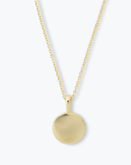 M Baby Love Letters Medallion Necklace