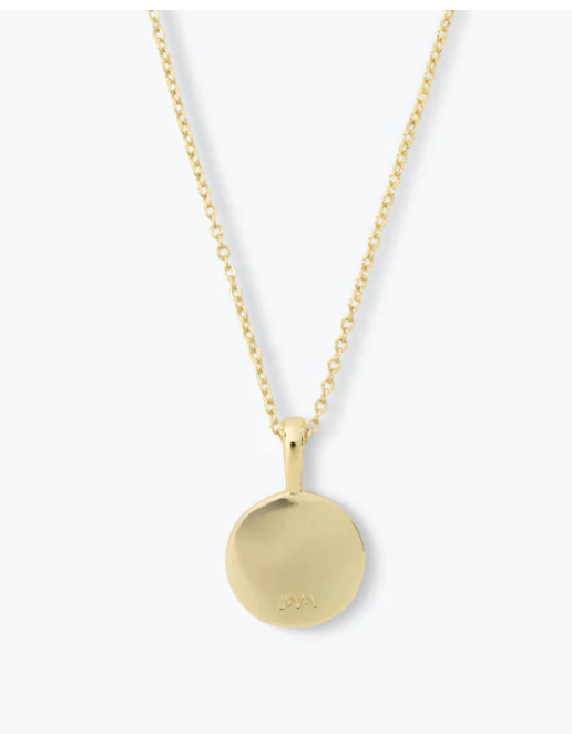 N Baby Love Letters Medallion Necklace