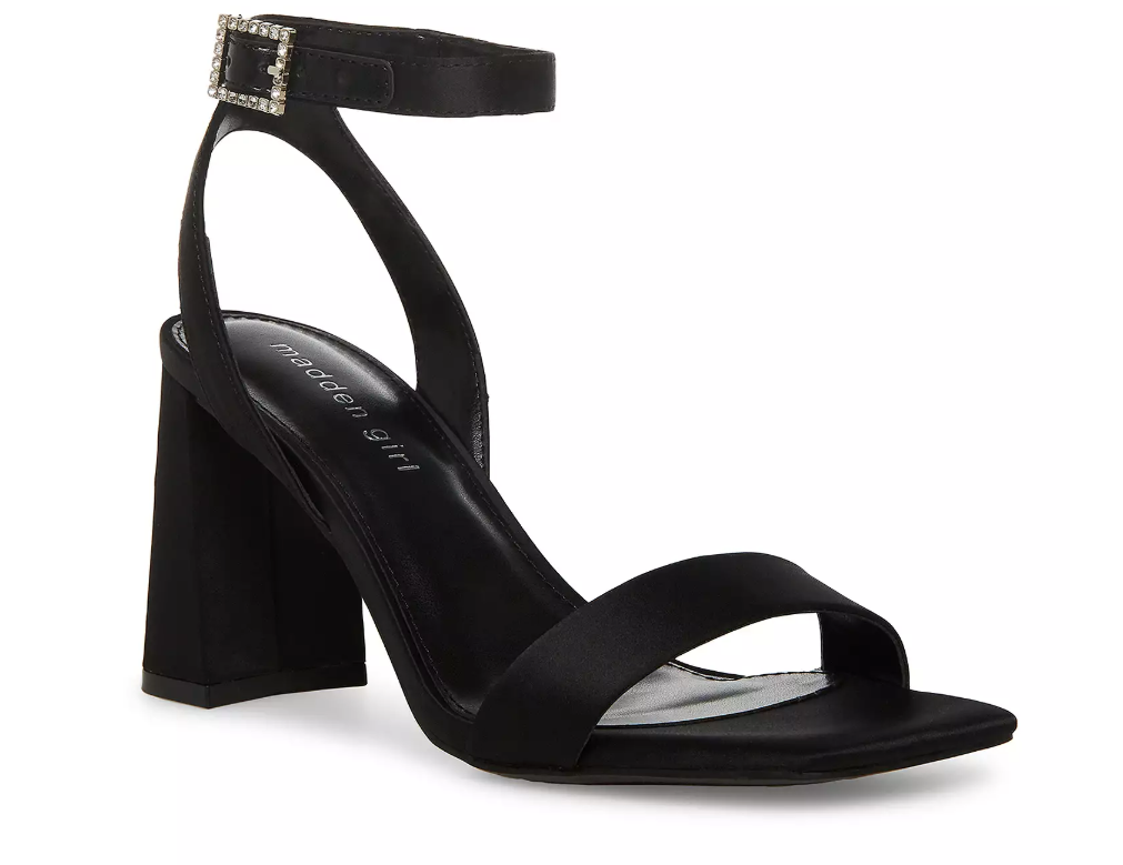 Winni RB Black Satin Heel - 10