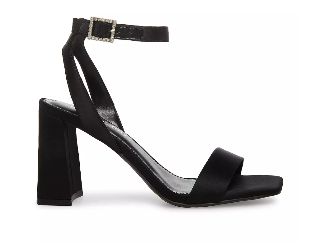 Winni RB Black Satin Heel - 10