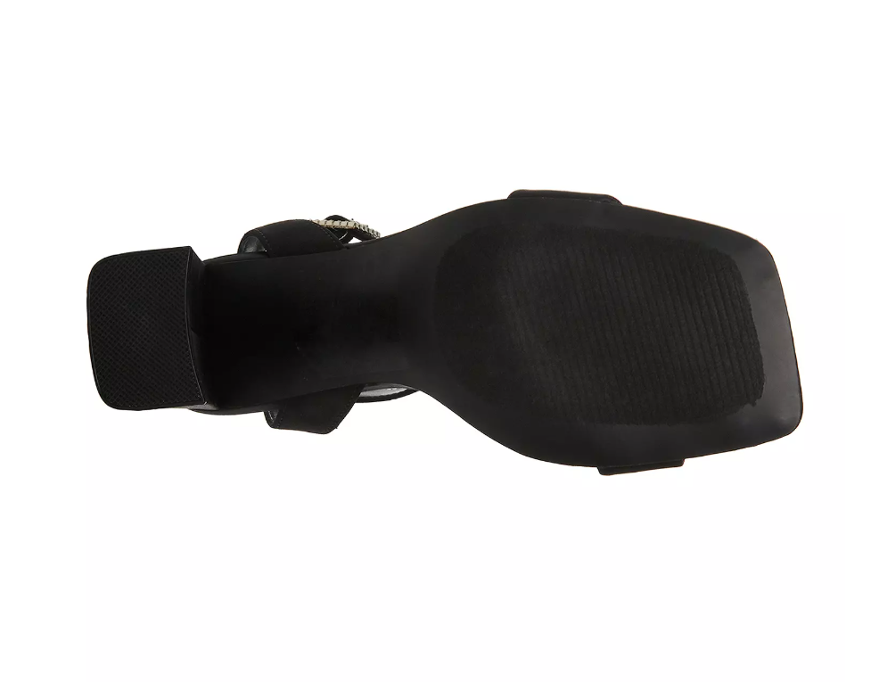 Winni RB Black Satin Heel - 10