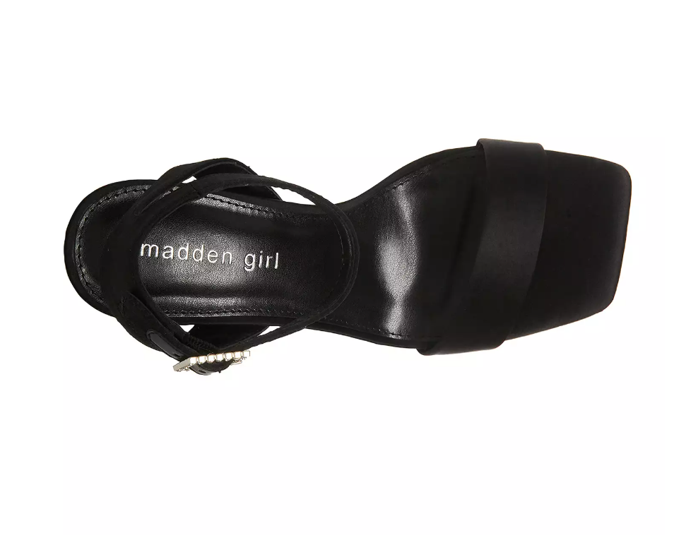 Winni RB Black Satin Heel - 10