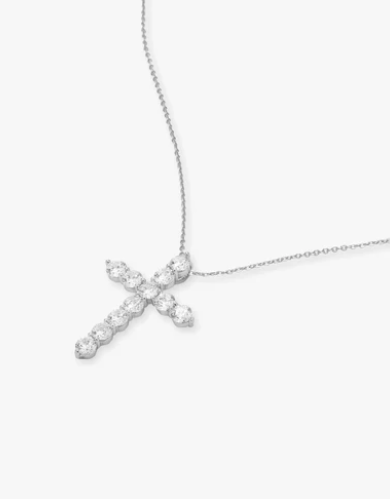Oh She Fancy Cross Pendant 15'- Silver