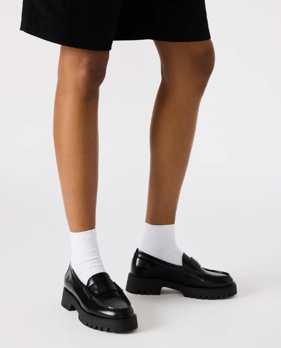 Langsten Platform Loafer- Black - 6