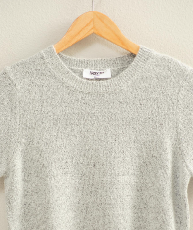 Bern Sweater Top- Heather Gray - L