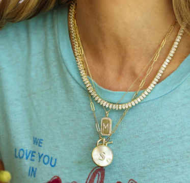 L Love Letters Medallion Necklace - GOLD