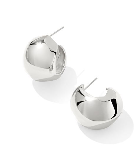 Kaitlin Hoop Ear Rhod Metal