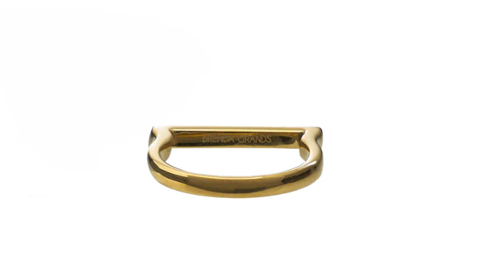 Rectangle Diamond Ring - Gold