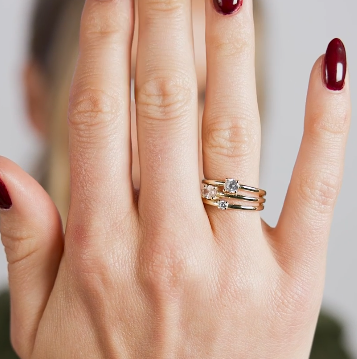 Nina Stacked Ring - GOLD