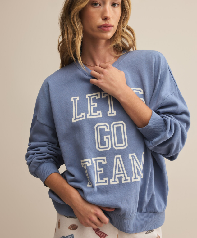 Go Team Sunday Sweatshirt - Storm Cloud - Xs
