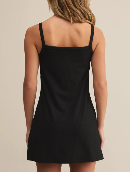 Arena Rib Dress - Black - Xs