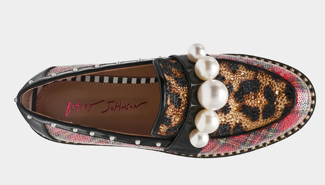 Harloe Red Plaid Embellished Platform Loafer