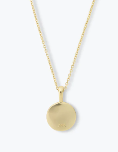 B Baby Love Letters Medallion Necklace