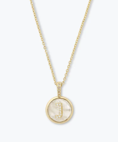 J Baby Love Letters Medallion Necklace