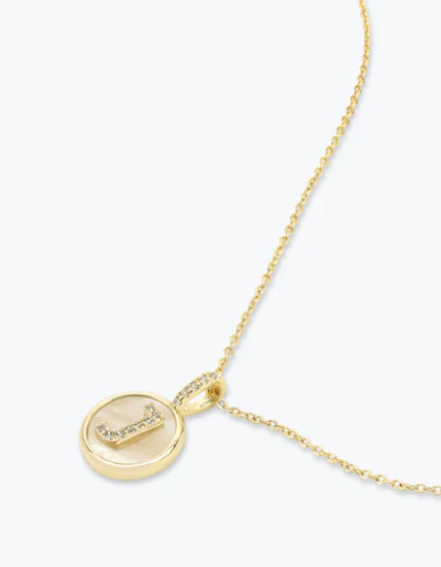 J Baby Love Letters Medallion Necklace