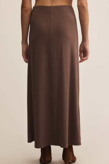 Demure Maxi Skirt - Suede