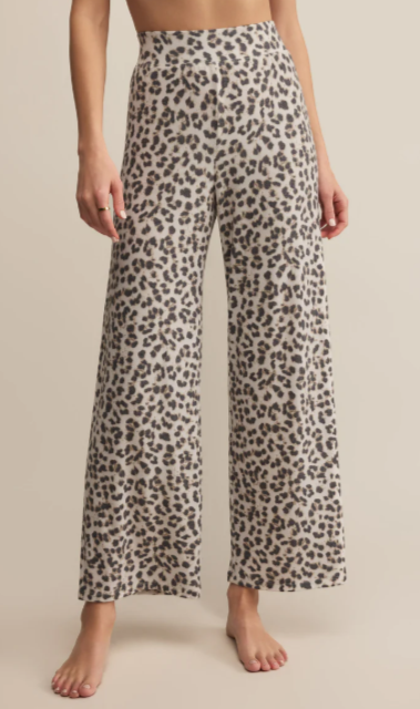 Luxe Leopard Pant- Champagne - Xs