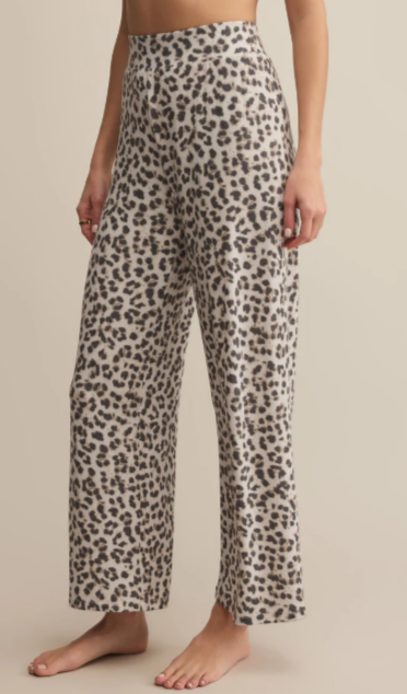 Luxe Leopard Pant- Champagne - Xs