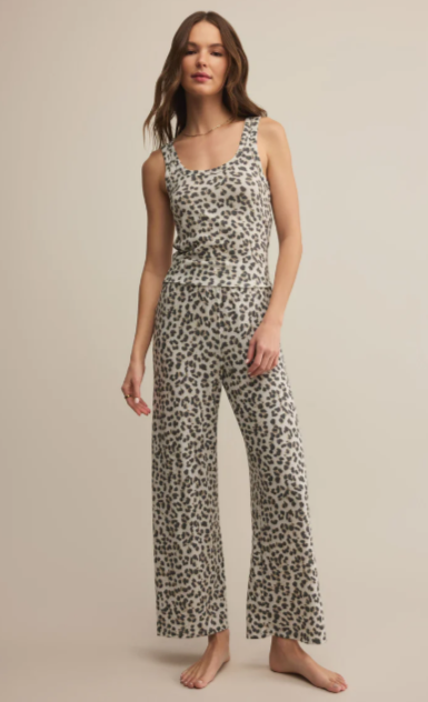 Luxe Leopard Pant- Champagne - Xs