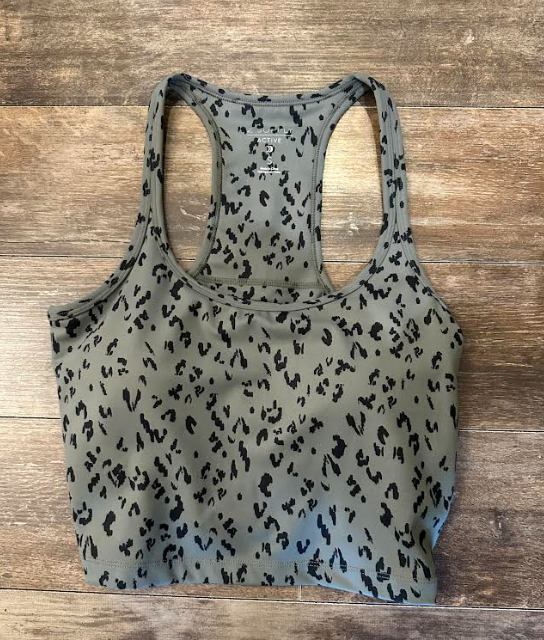Breathe Leo Cropped Tank- Forest - S