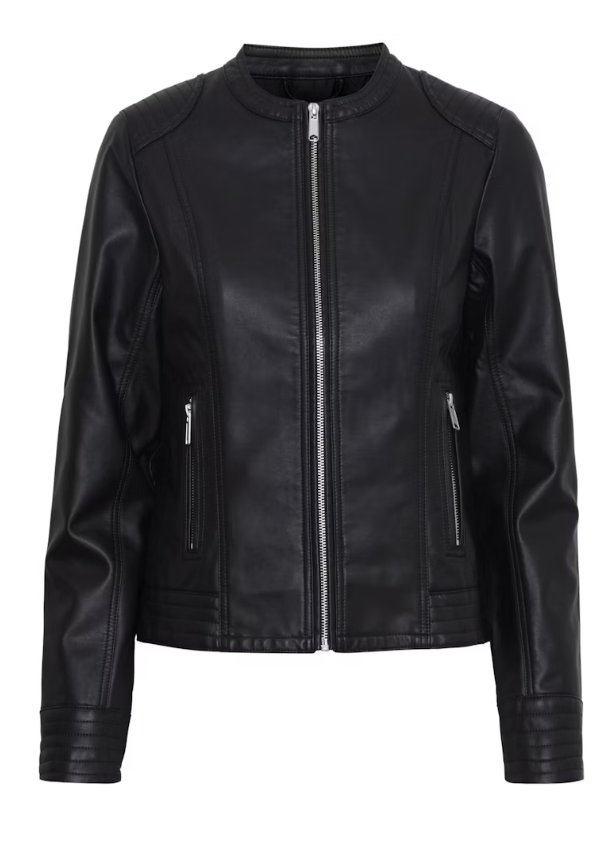 Byacom Leather Jacket- Black - 36 (Sm)