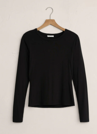 Second Skin Crew LS- Black