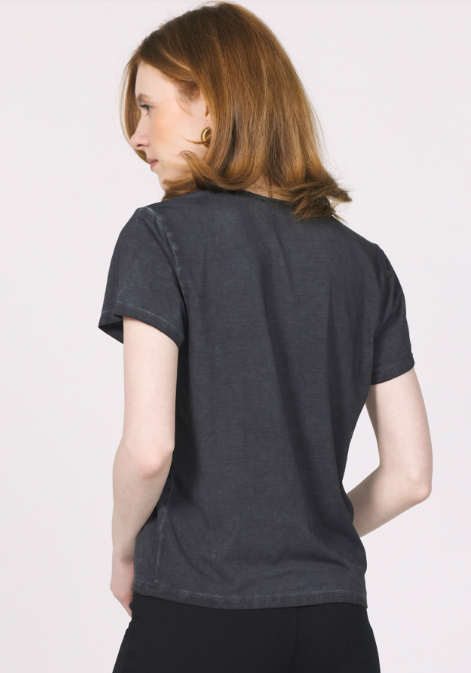 Ramona V-Neck Top- Black