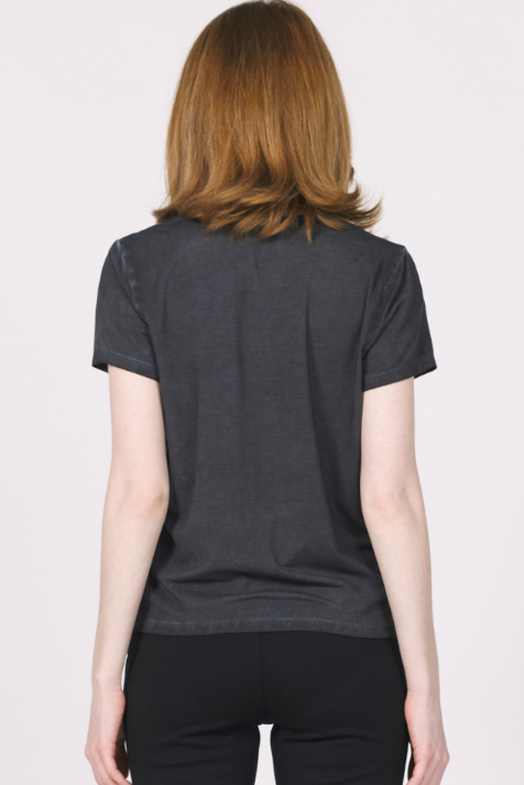 Ramona V-Neck Top- Black