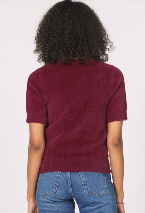 Susie Sweater Top- Bordeaux - Xs