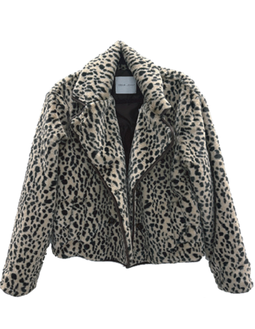 Meadow Collared Jacket- Cheetah - Xs