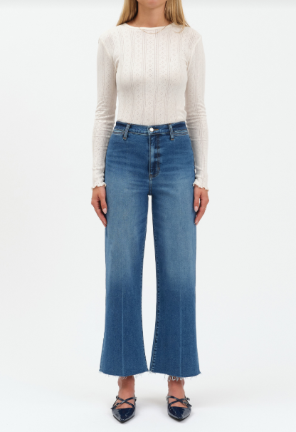 Pleaser HR Wide Jean- INDIGO WAVE