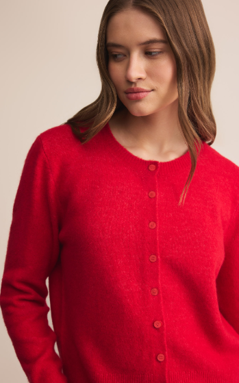 Medina Cardigan- Festive Red