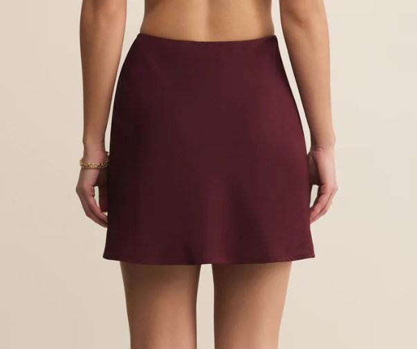 Chablis Mini Skirt- Merlot