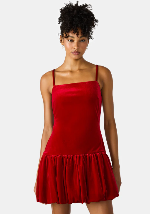 Giovanna Dress- Red Velvet - 8