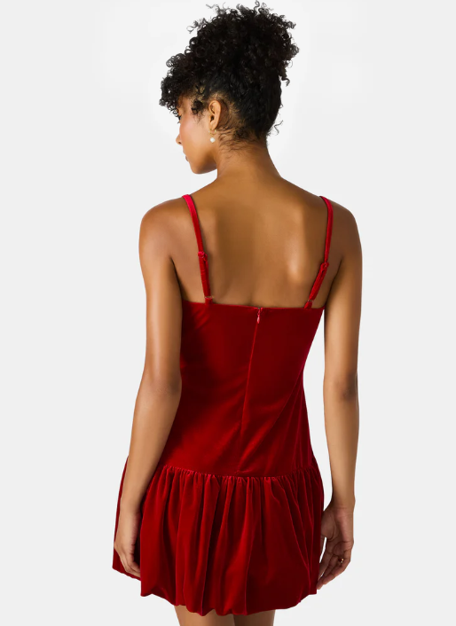 Giovanna Dress- Red Velvet