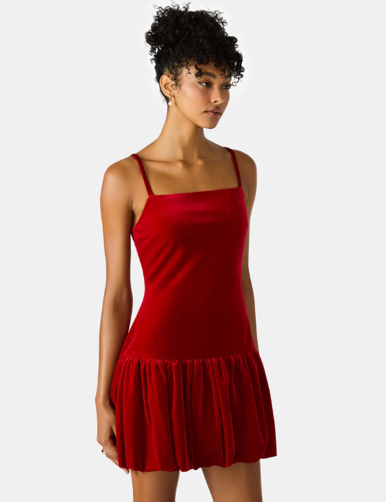 Giovanna Dress- Red Velvet