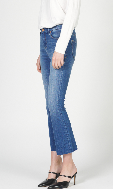 Jeanne Flare Mid Rise Jean- Satellite