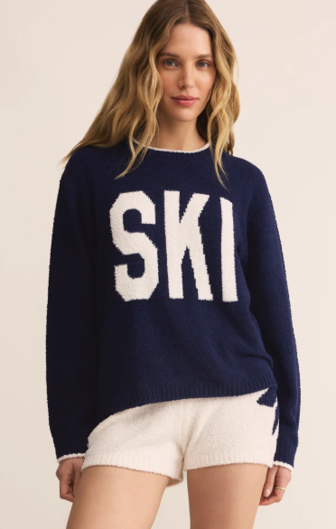 Ski Plush Top- Blue Sapphire - Xs