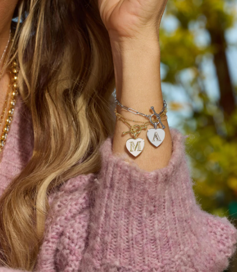 M Baby Love Letters Charm Bracelet 6.5
