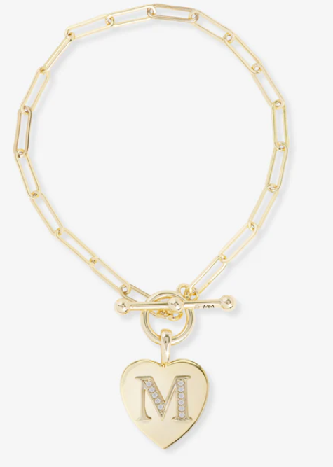 M Baby Love Letters Charm Bracelet 6.5
