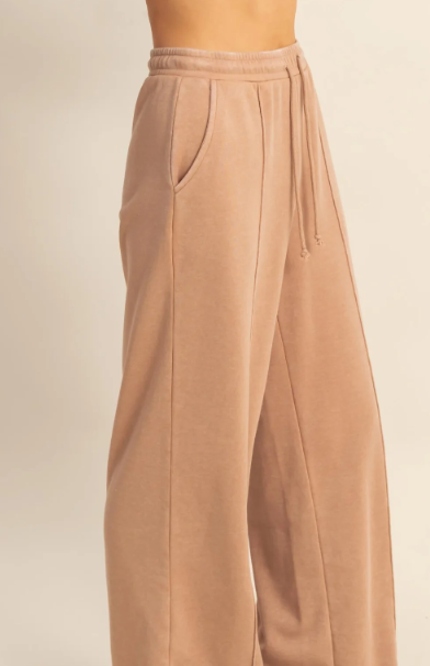 Enni Drawstring Pants- Dark Taupe - S