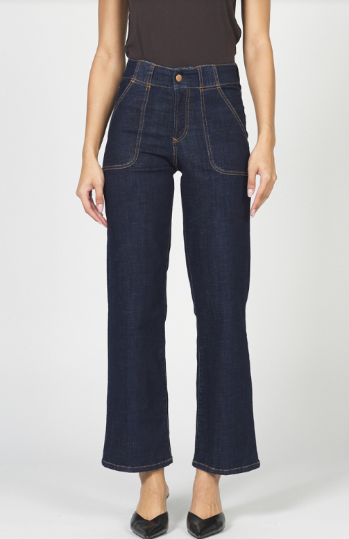 Holly High Rise Jean- Anchor - 27