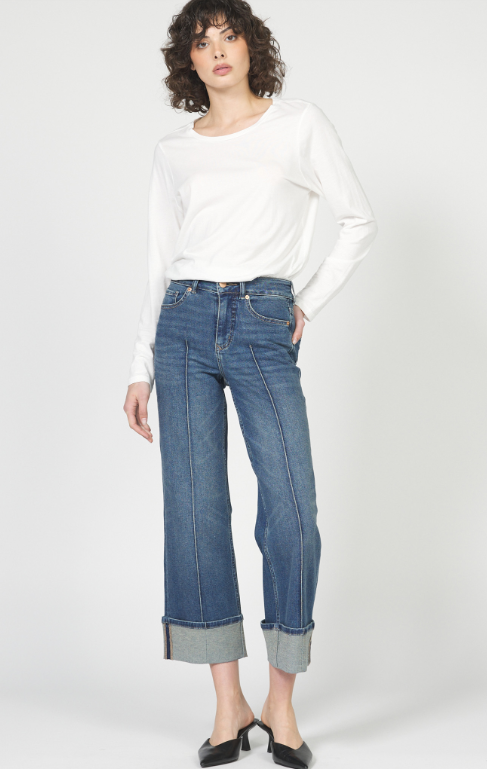 Holly Cropped Cuff Jean- Hyde - 24